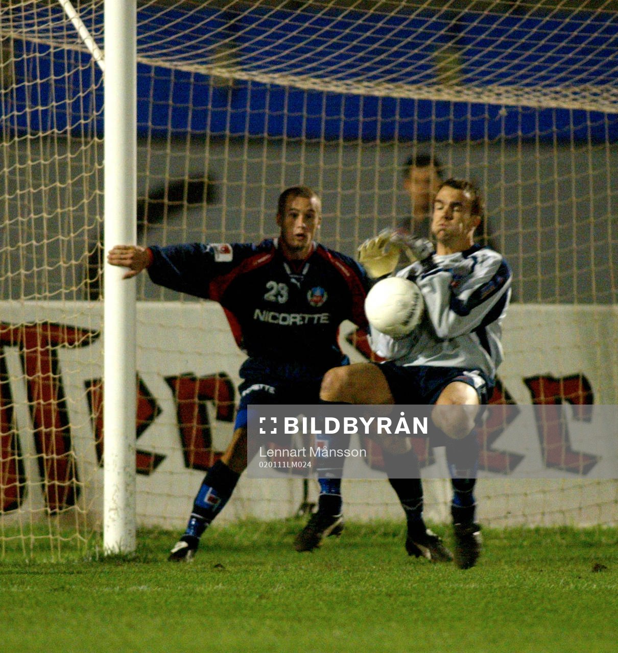 Fredrik Larsson, målvakt Helsingborg och Christoffer