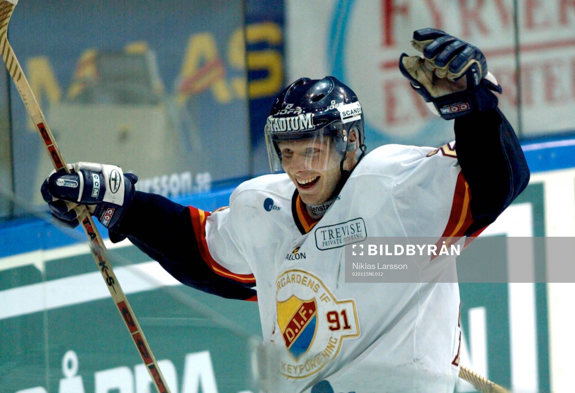 Edvin Frylén, DIF jubel