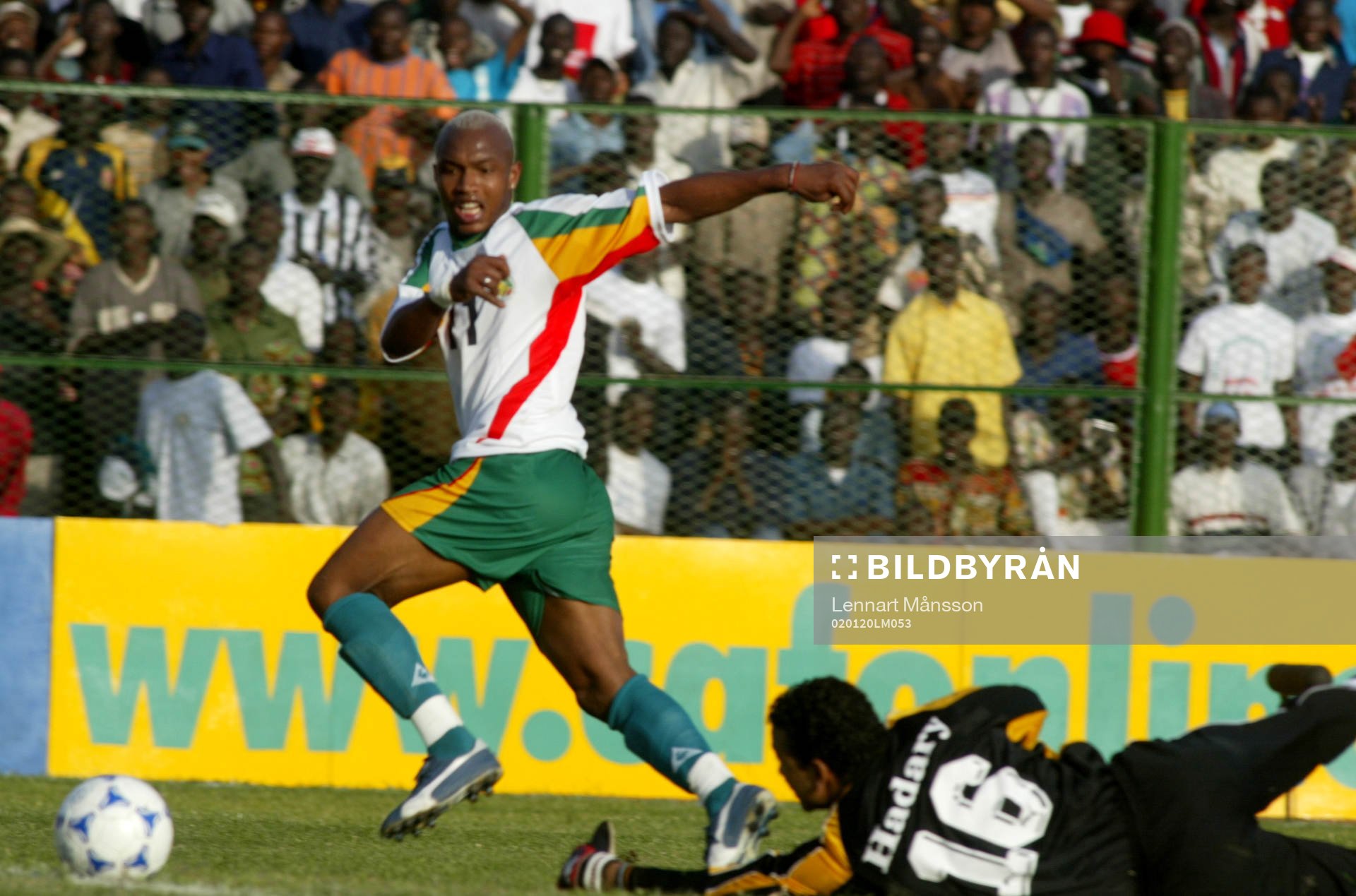 Egypten - Senegal. Diouf, Senegal missar ensam med El Hadary