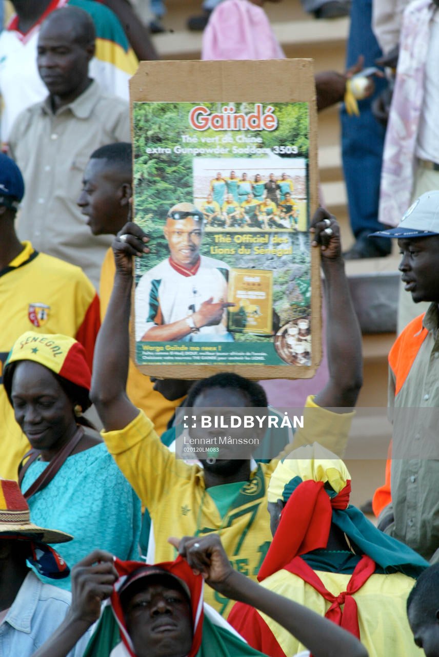 Egypten - Senegal. Supporters, Senegal