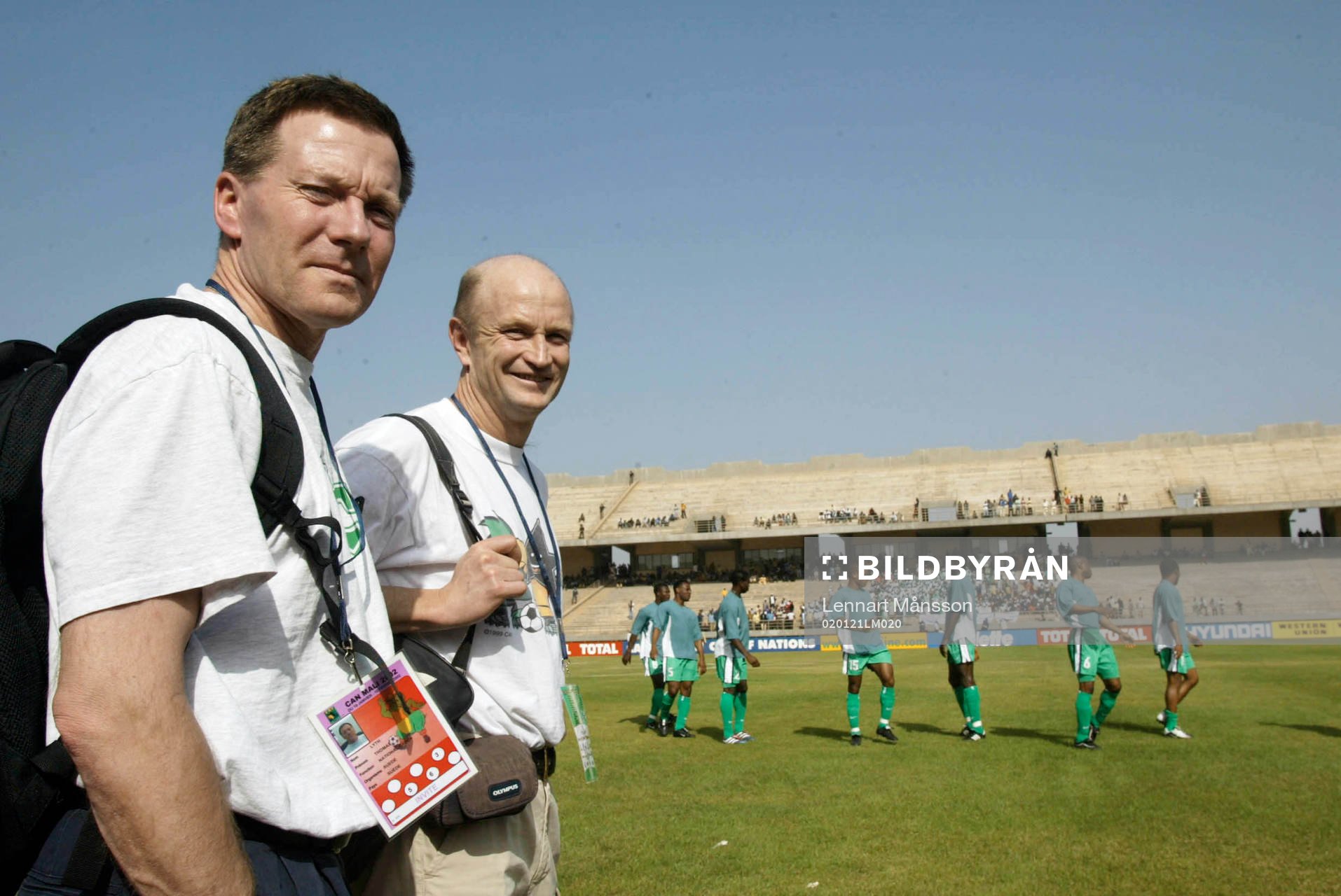  De svenska spionerna Thomas Lyth och Tore Lennartsson är på plats när Nigeria spelar.