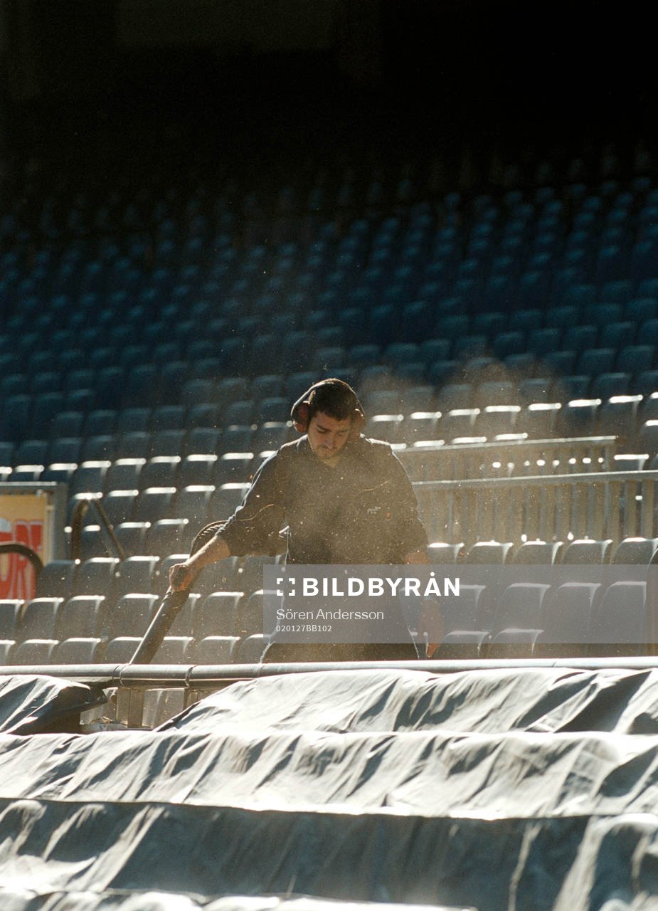 Städning av Nou Camp Barcelona