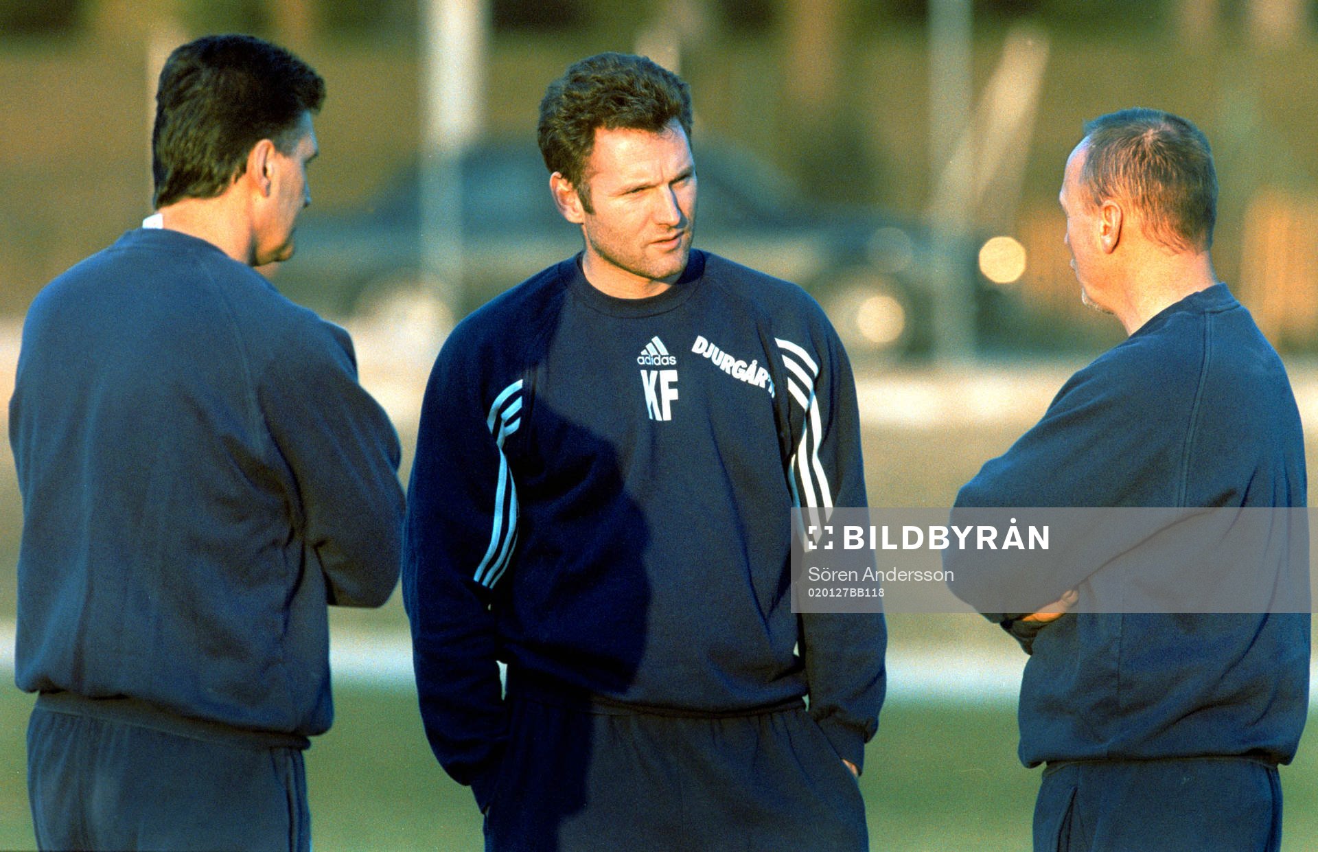 Zoran Lukic, Kjell Frisk och Sören Åkerby, Djurgården,