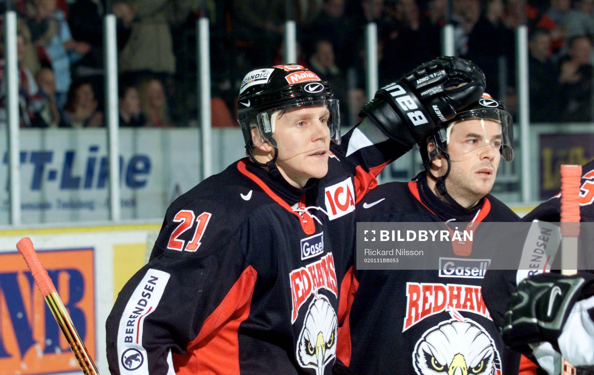 Jesper Mattsson och Fredrik Lindquist. Jubel