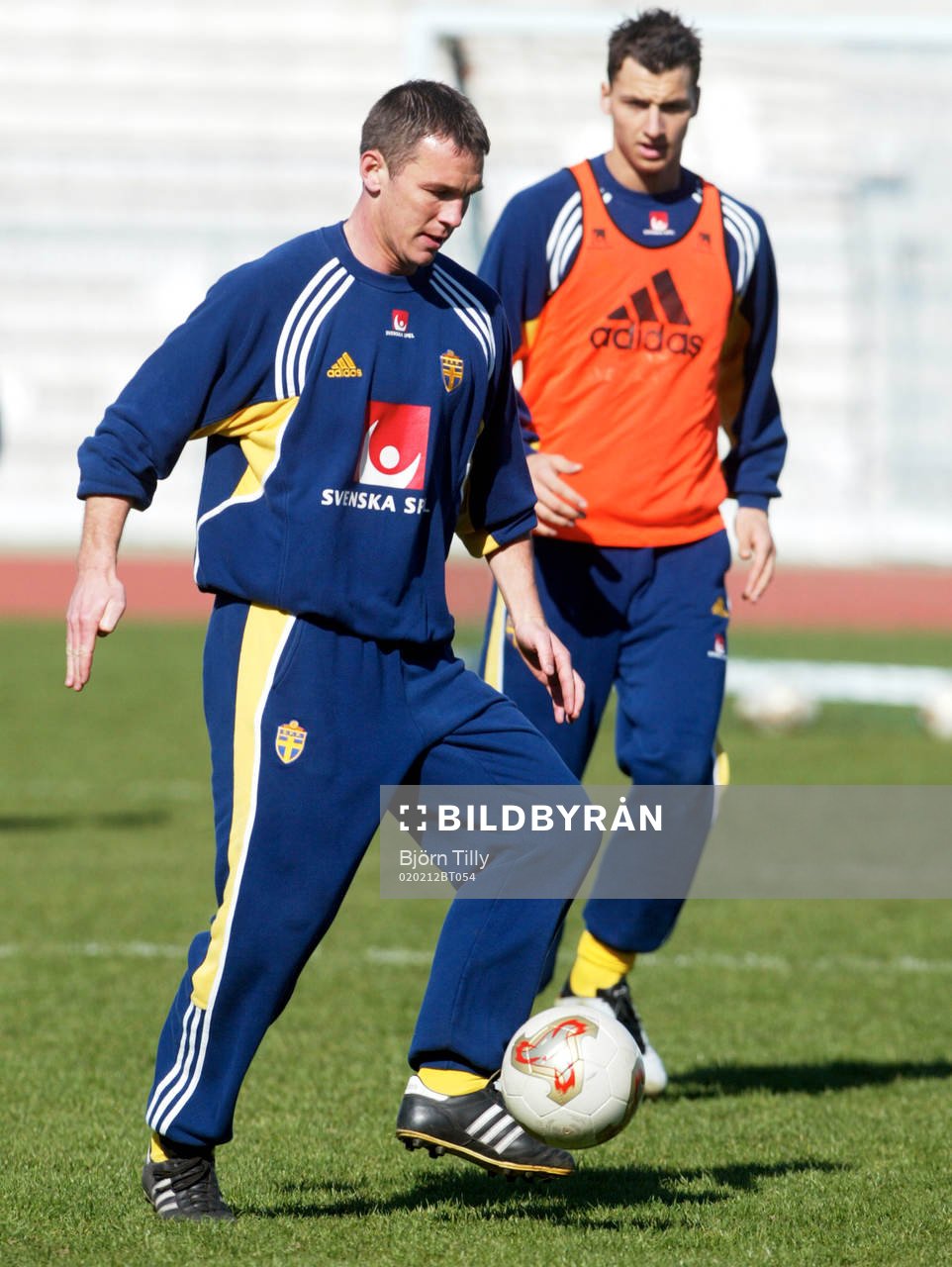 Patrik Andersson och Zlatan Ibrahimovic
