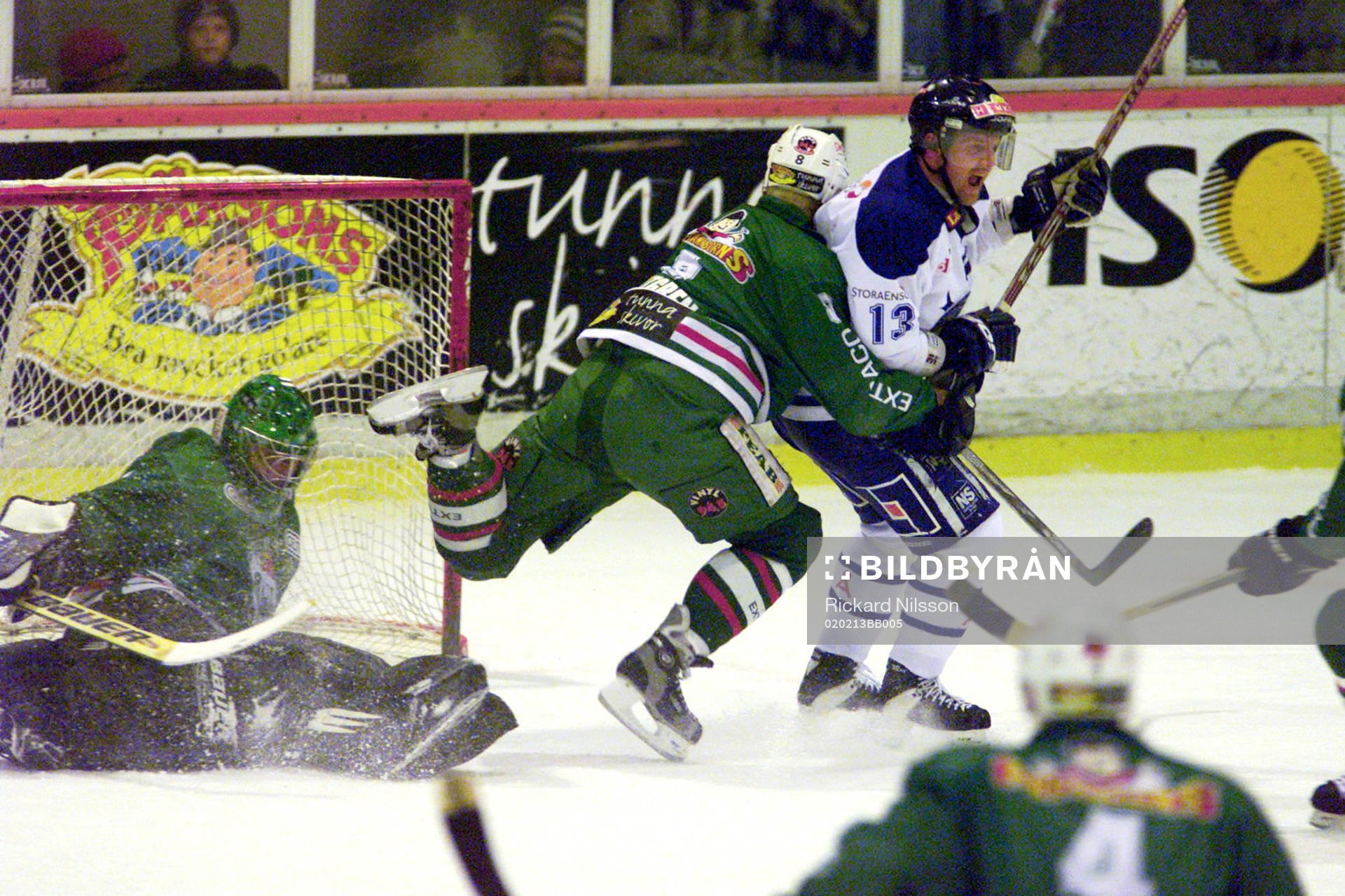 Leksands Jens Nielsen slog in 0-2 målet bakom Jens