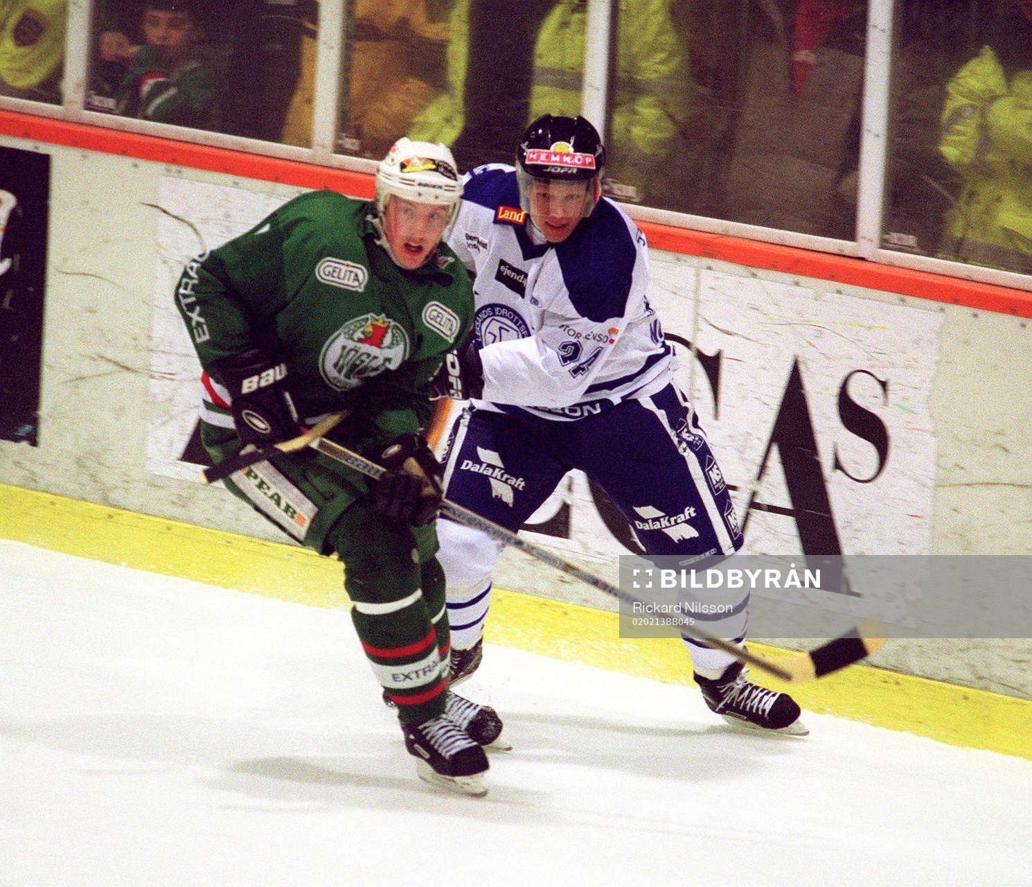 Martin Ericsson, Rögle och Jarkko Nikander. Leksand