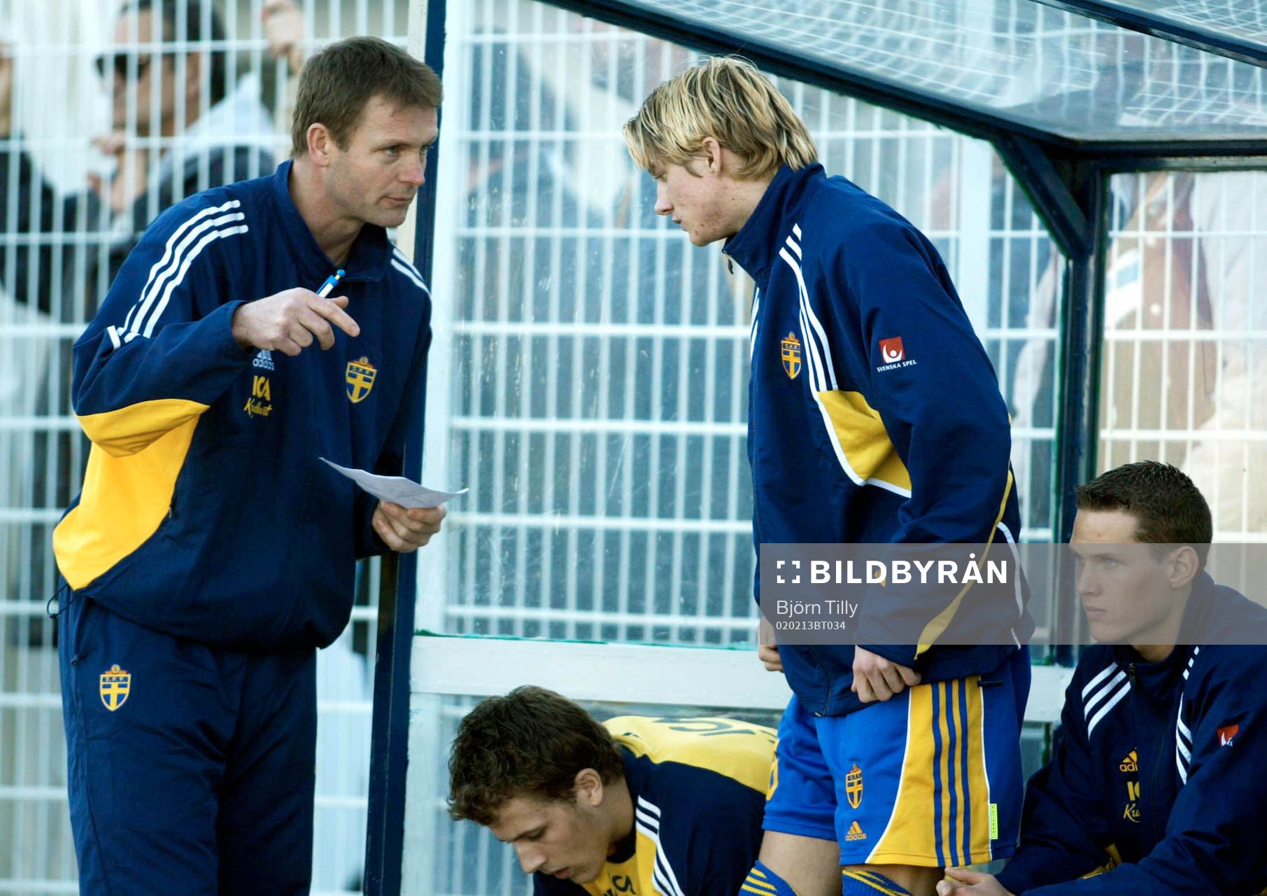 Torbjörn Nilsson, förbundskapten och Andreas Drugge,