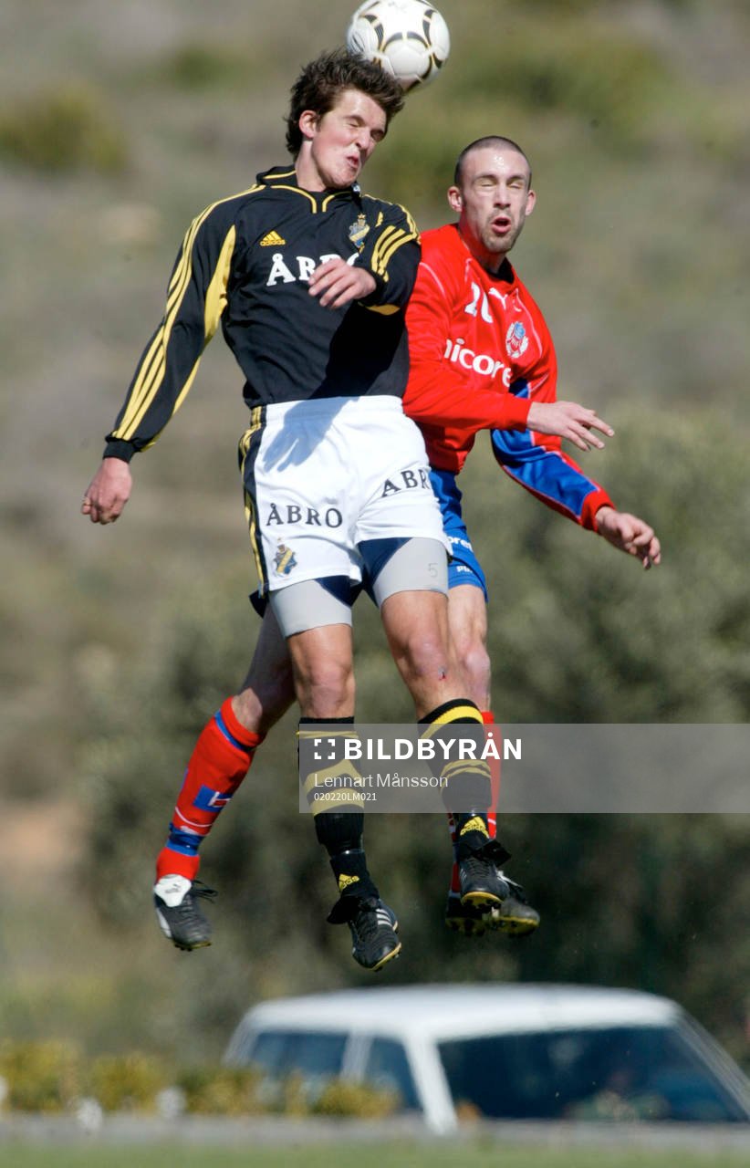 Fotboll La Manga,Helsingborgs IF - AIK . Rade Prica och Per