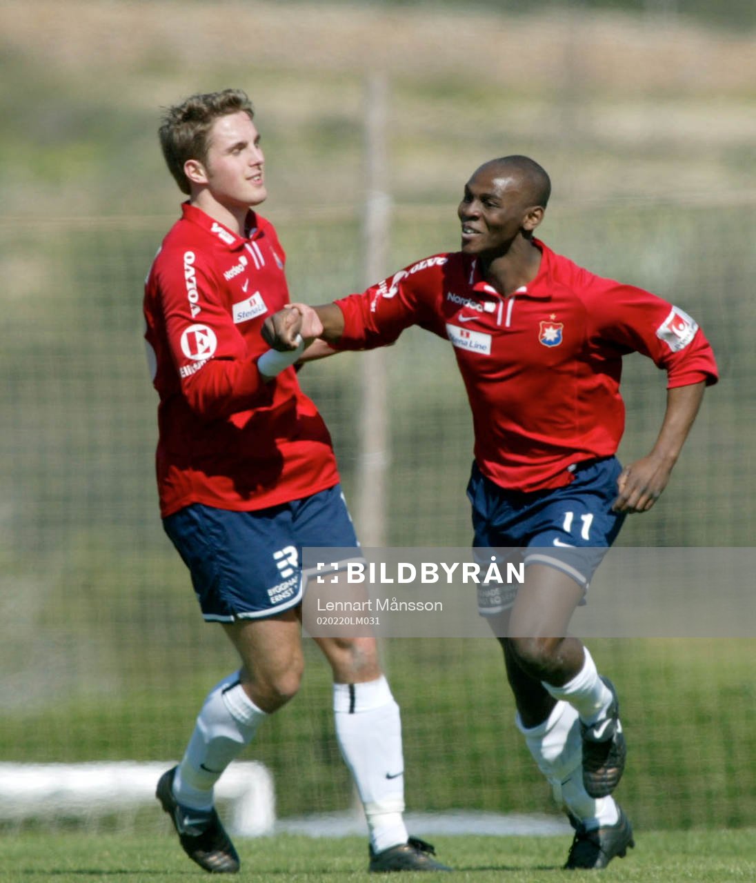 Fotboll La Manga,  Christian Hemberg grattas av Patrik