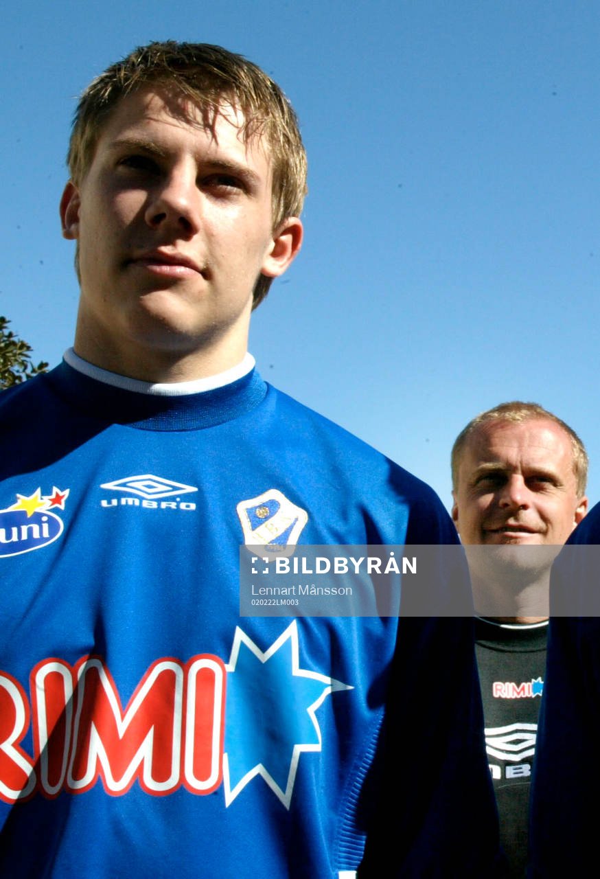 Patrik Ingelsten och tränaren Jonas Thern