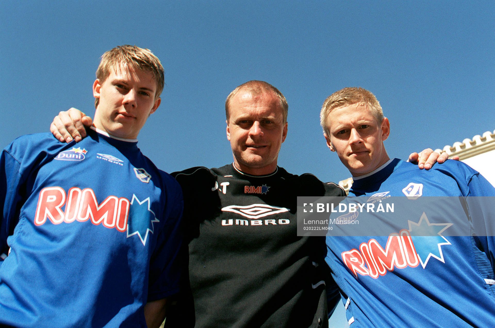 Jonas Thern, tränare, Halmstad, med sina Värnamo