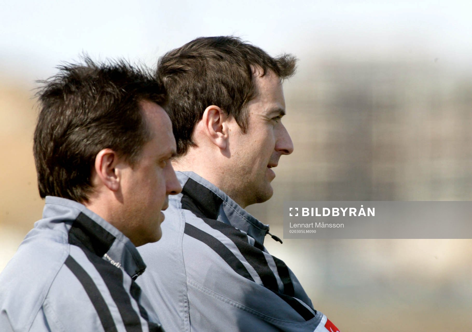 Per Joar Hansen, tränare, och Patrick Walker, lagledare,