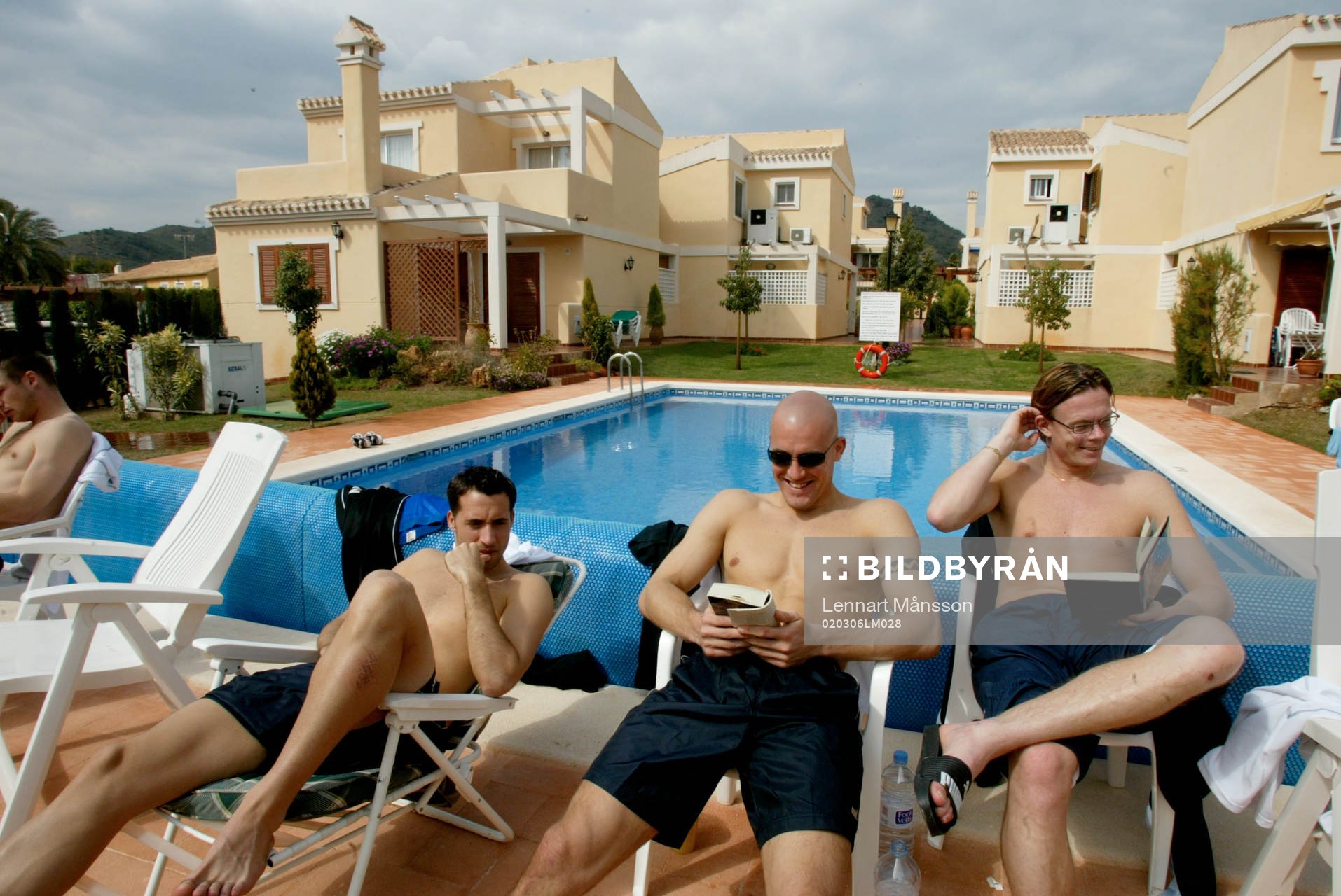Matias Concha, Lee Baxter och Andreas Yngvesson gottar sig