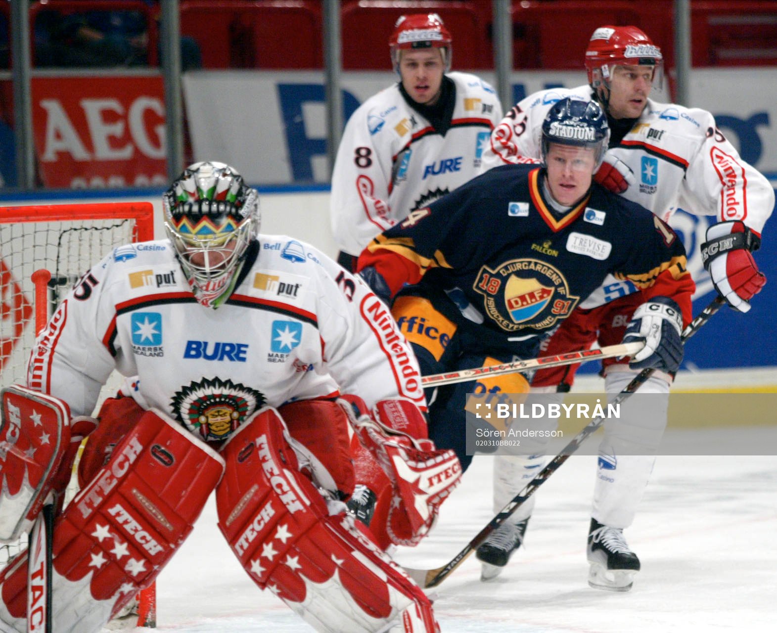 Henrik Lundqvist, Frölunda och David Longstaff, Djurgården