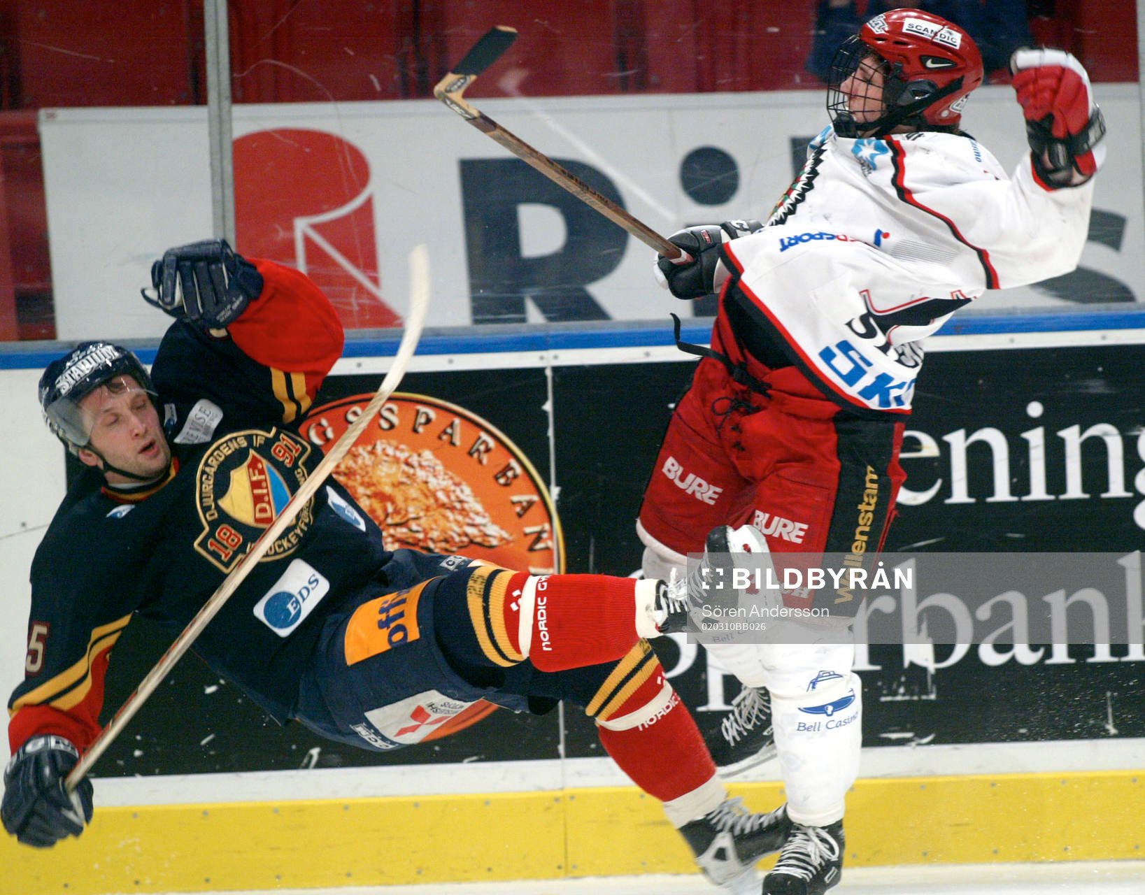 Patrik Carmbäck, Frölunda och Mikael Johansson,