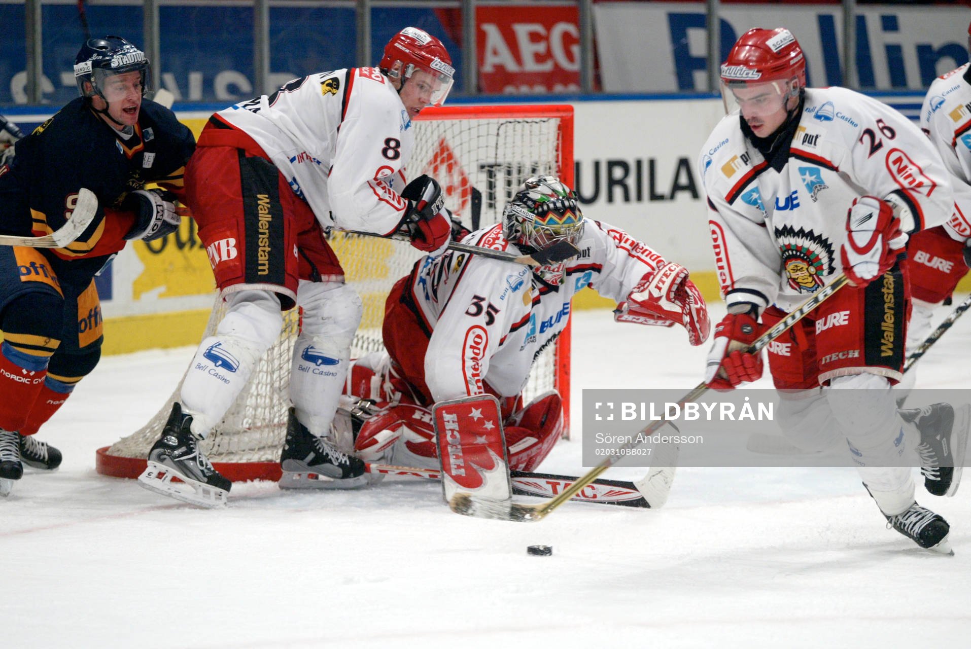 Henrik Lundqvist, Peter Ström och Christian Bäckman,