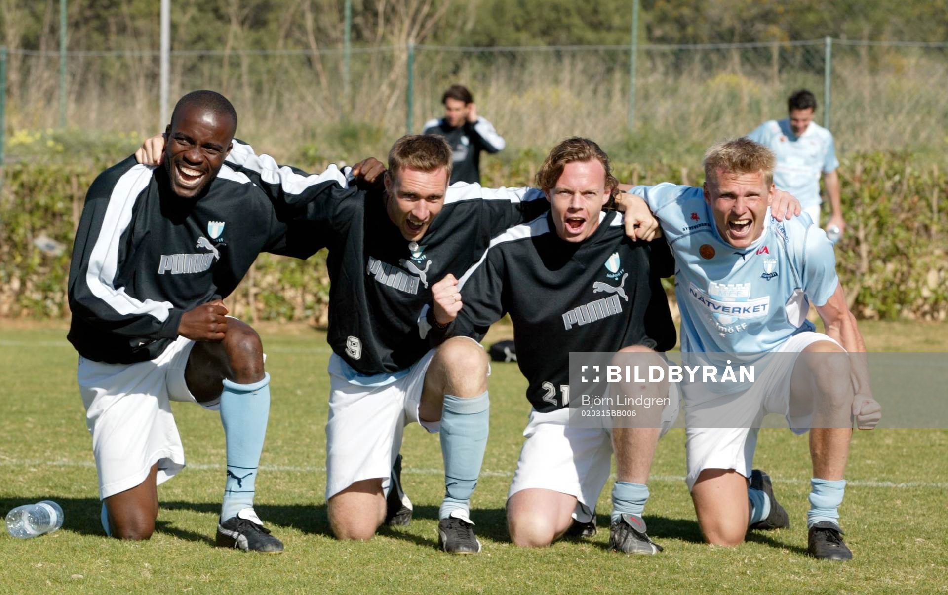  Det vinnande laget i den interna tiokampen Peter Ijeh, Niklas Skoog, Andreas Yngvesson och Mats Lilienberg