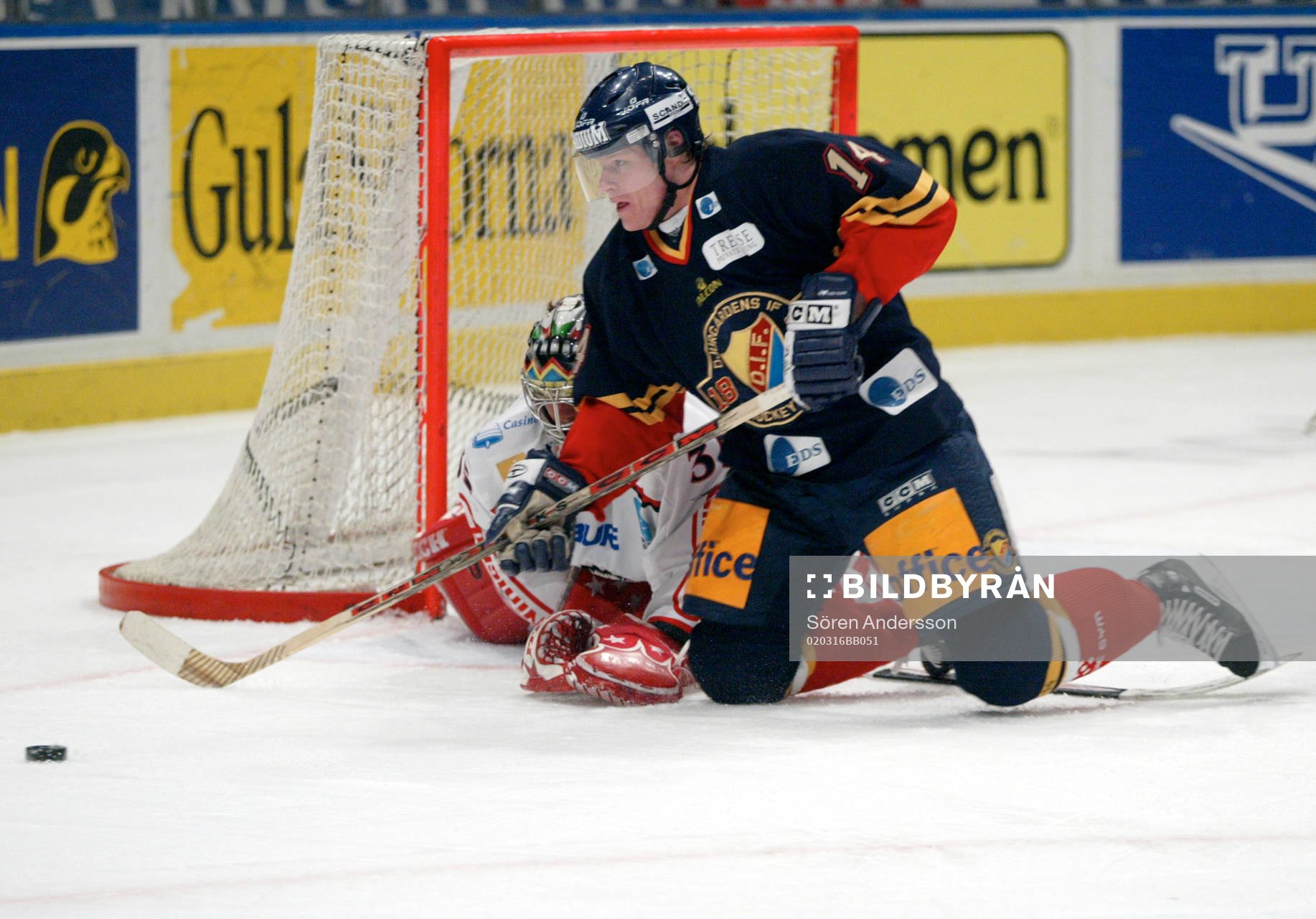 Henrik Lundqvist, Frölunda och David Longstaff, Djurgården
