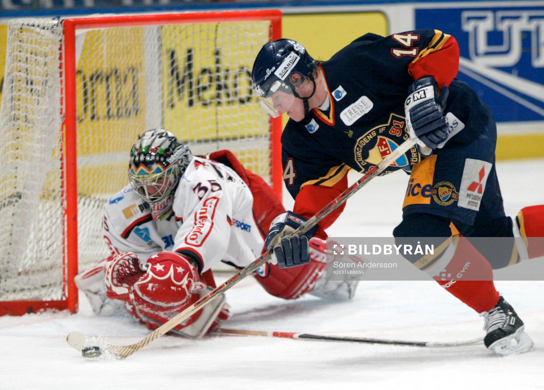 Henrik Lundqvist, Frölunda och David Longstaff, Djurgården