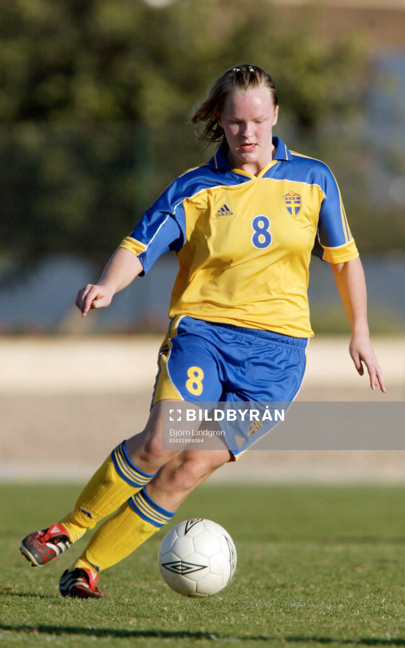 Fotboll, flick, Sverige, F19, Nilla Fischer, Sverige