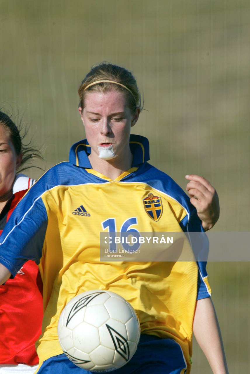 Fotboll, flick, Sverige, F19, Lotta Schelin, Sverige