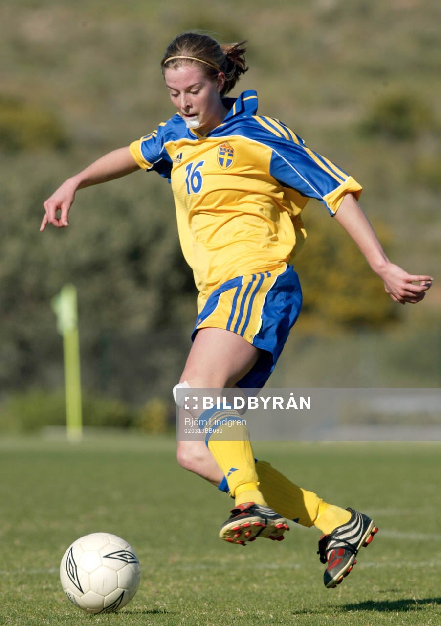 Fotboll, flick, Sverige, F19, Lotta Schelin, Sverige