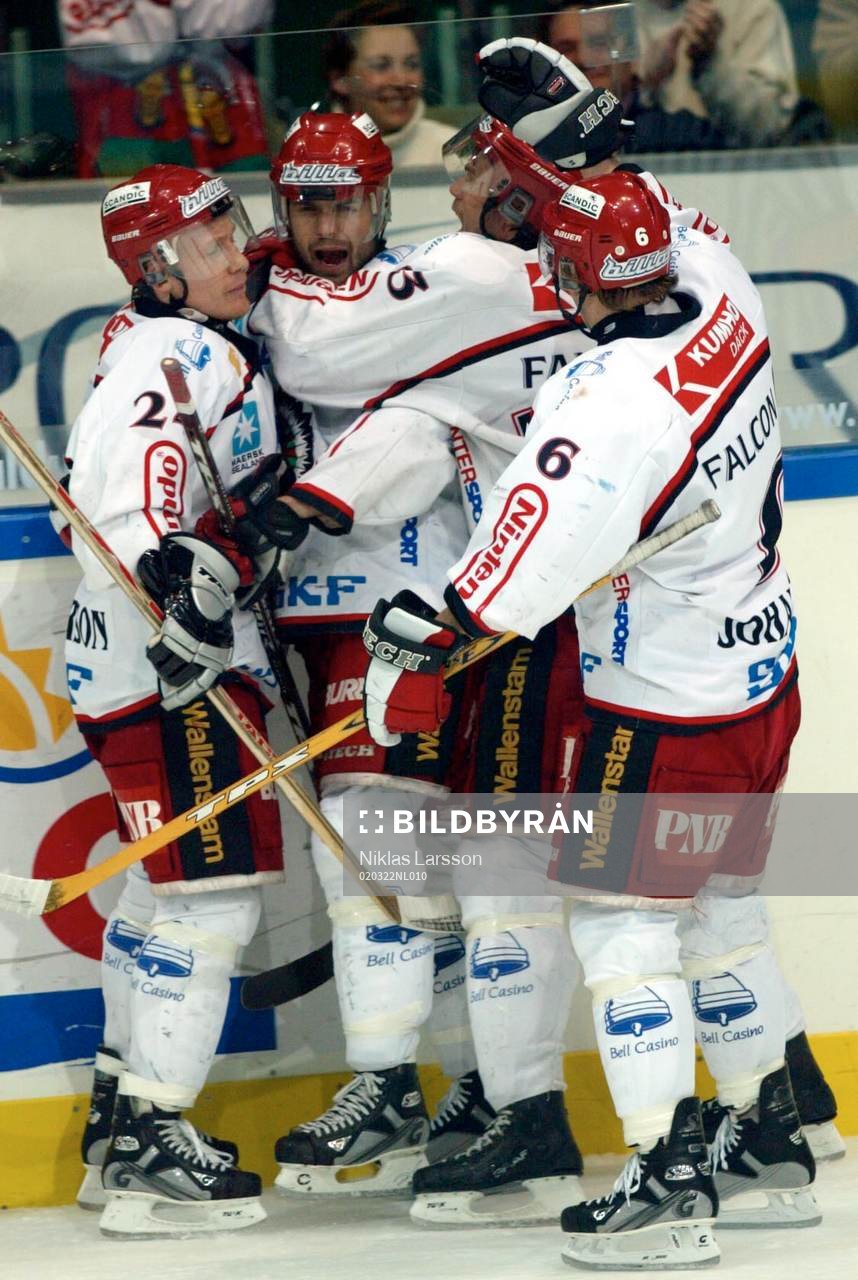Niklas Andersson, Patrik Carnbäck, Frölunda jublar
