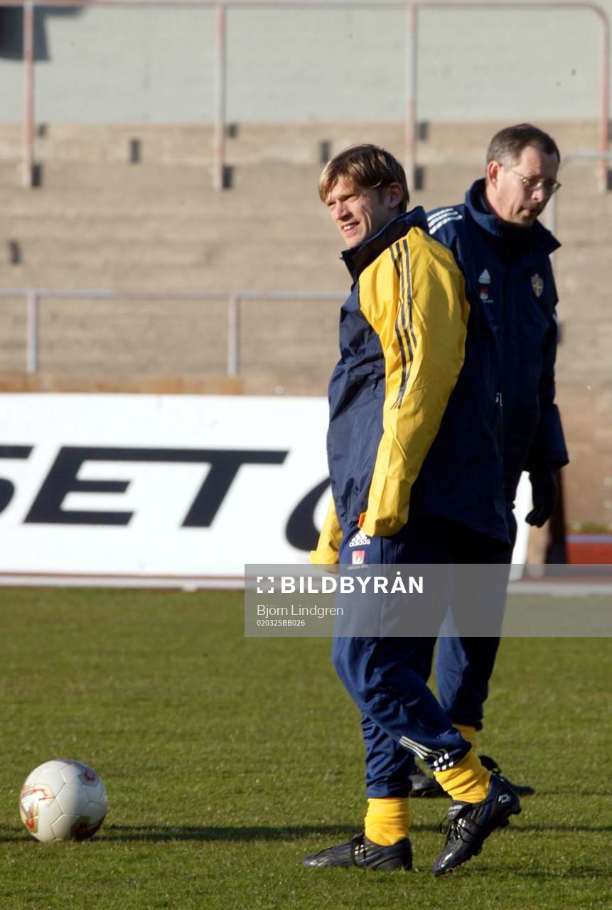 Jesper Blomqvist tillbaka i landslaget här med Lars
