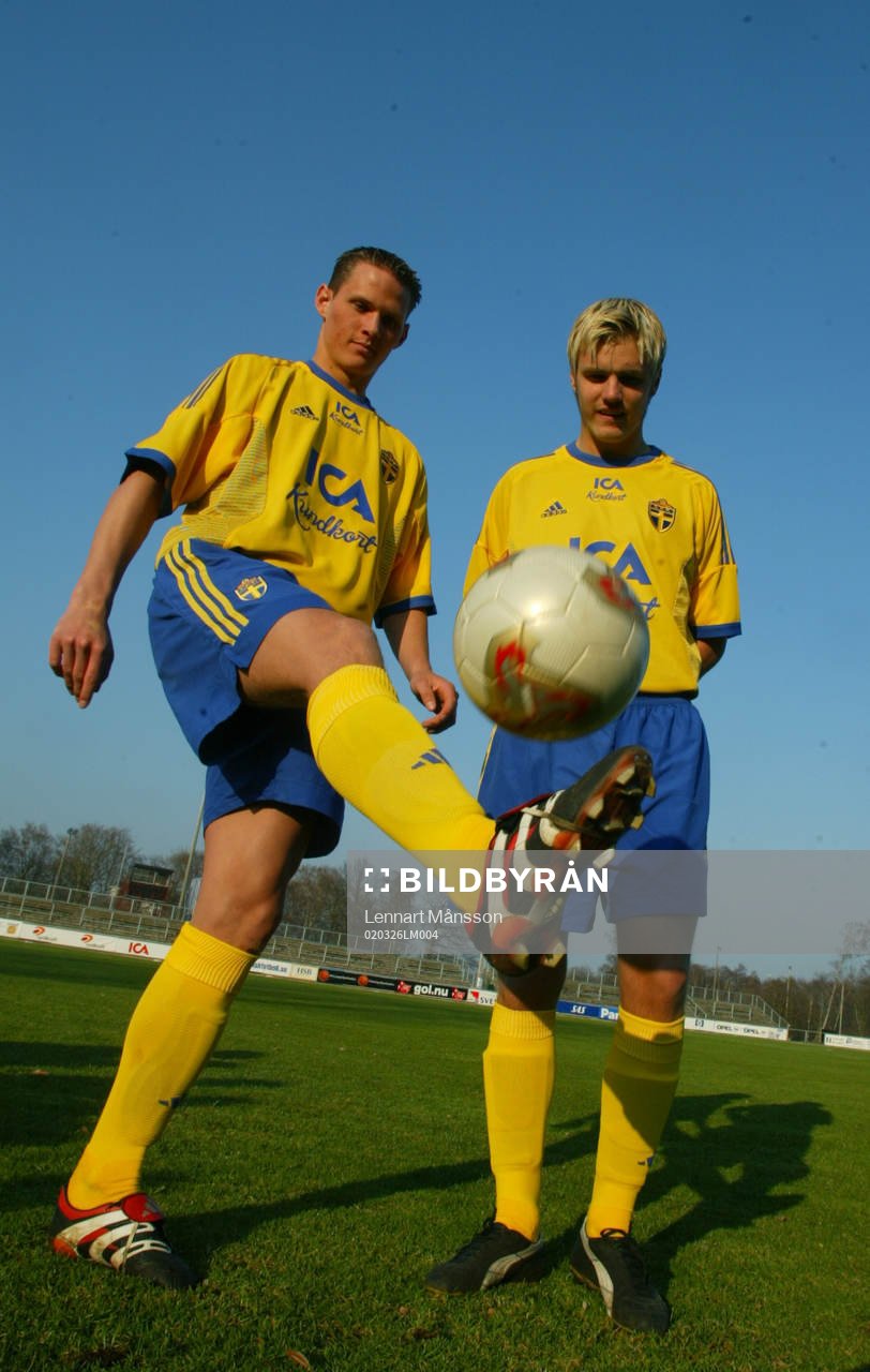 Fotboll U21, Sverige, Jon Jönsson och Andreas Dahl,