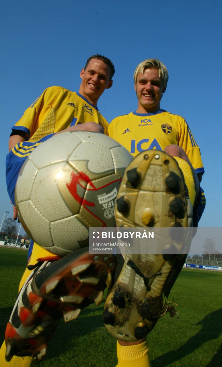 Fotboll U21, Sverige, Jon Jönsson och Andreas Dahl,