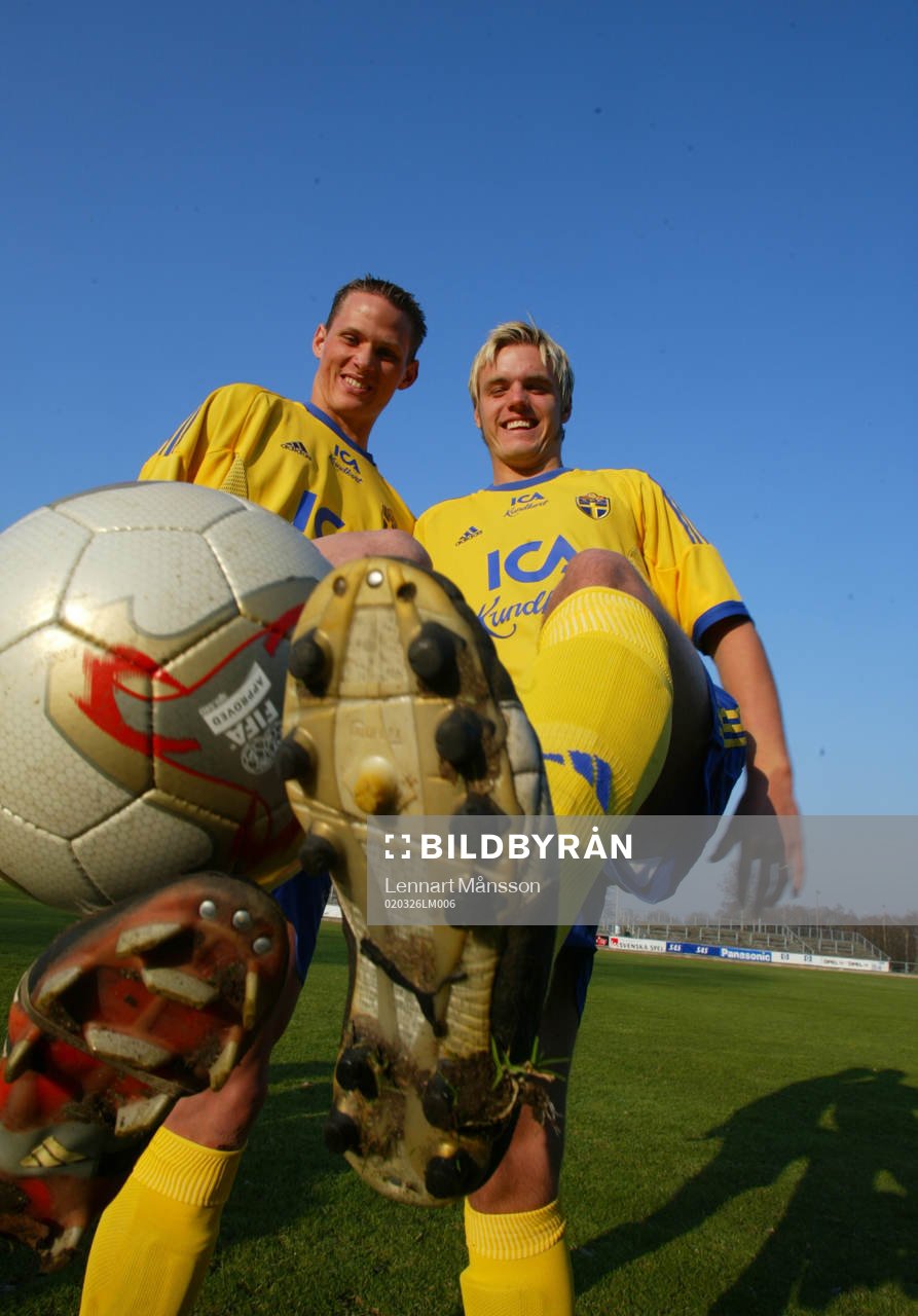 Fotboll U21, Sverige, Jon Jönsson och Andreas Dahl,