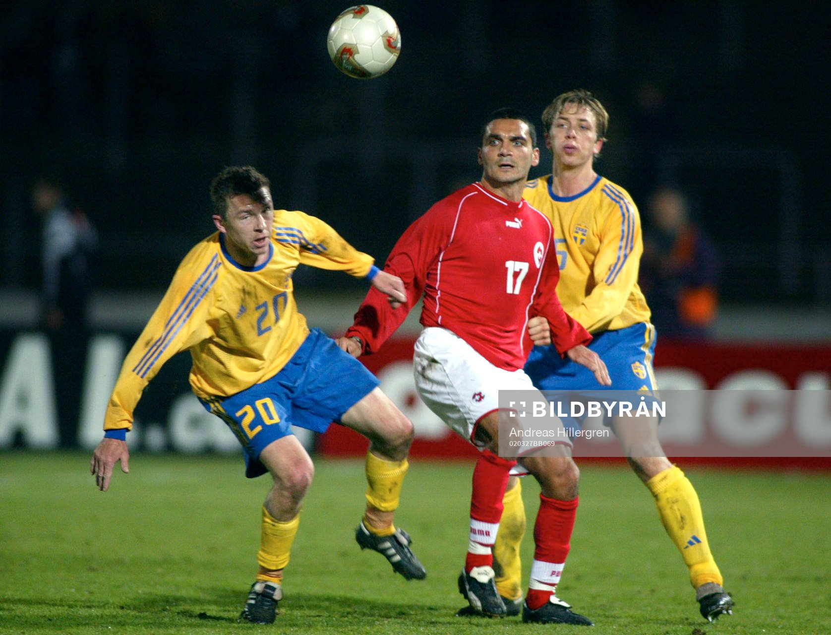 Sverige - Schweiz: Fredrik Söderström och Erik Edman,