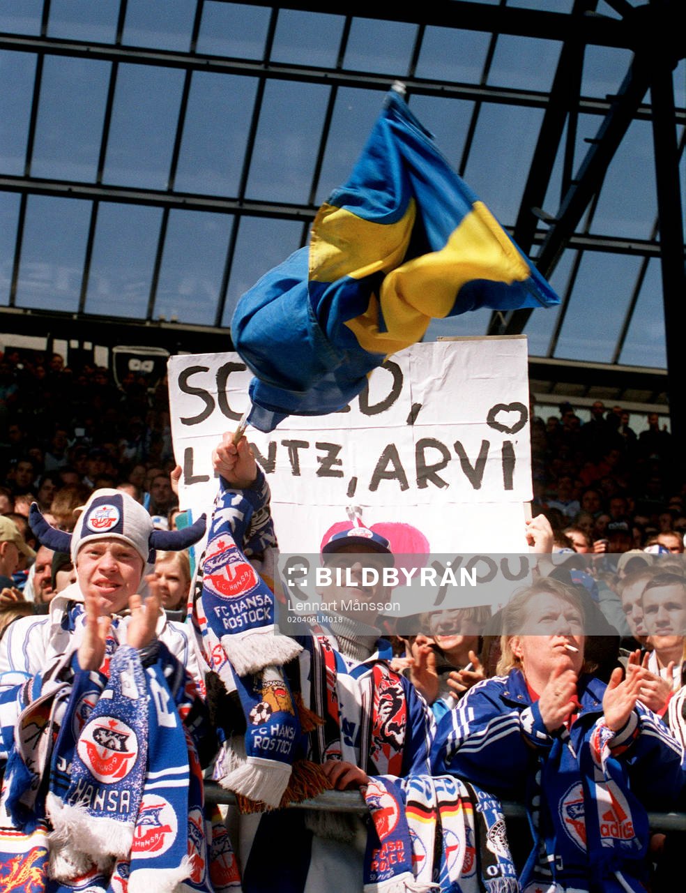 Fotboll, tysk, supporter, Hansa Rostock