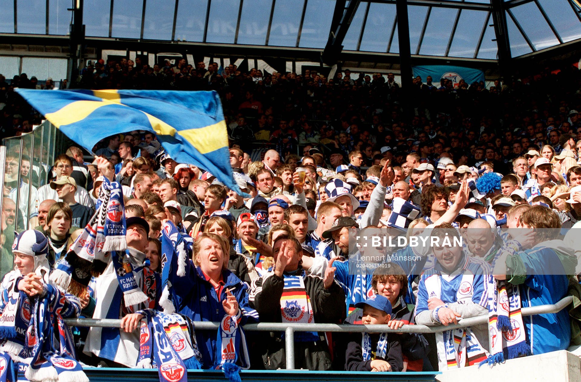 Fotboll, tysk, supporter, Hansa Rostock