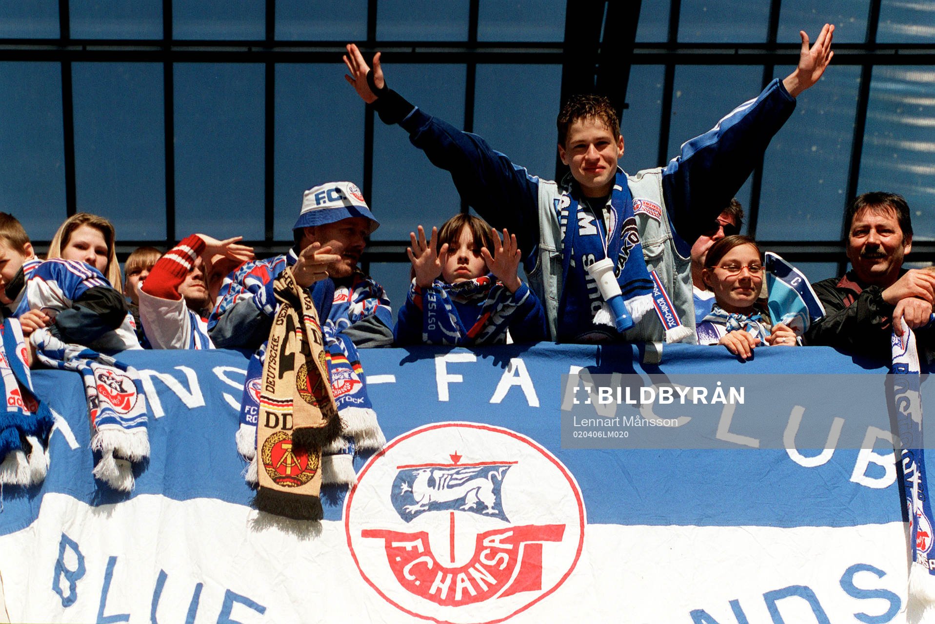 Fotboll, tysk, supporter, Hansa Rostock