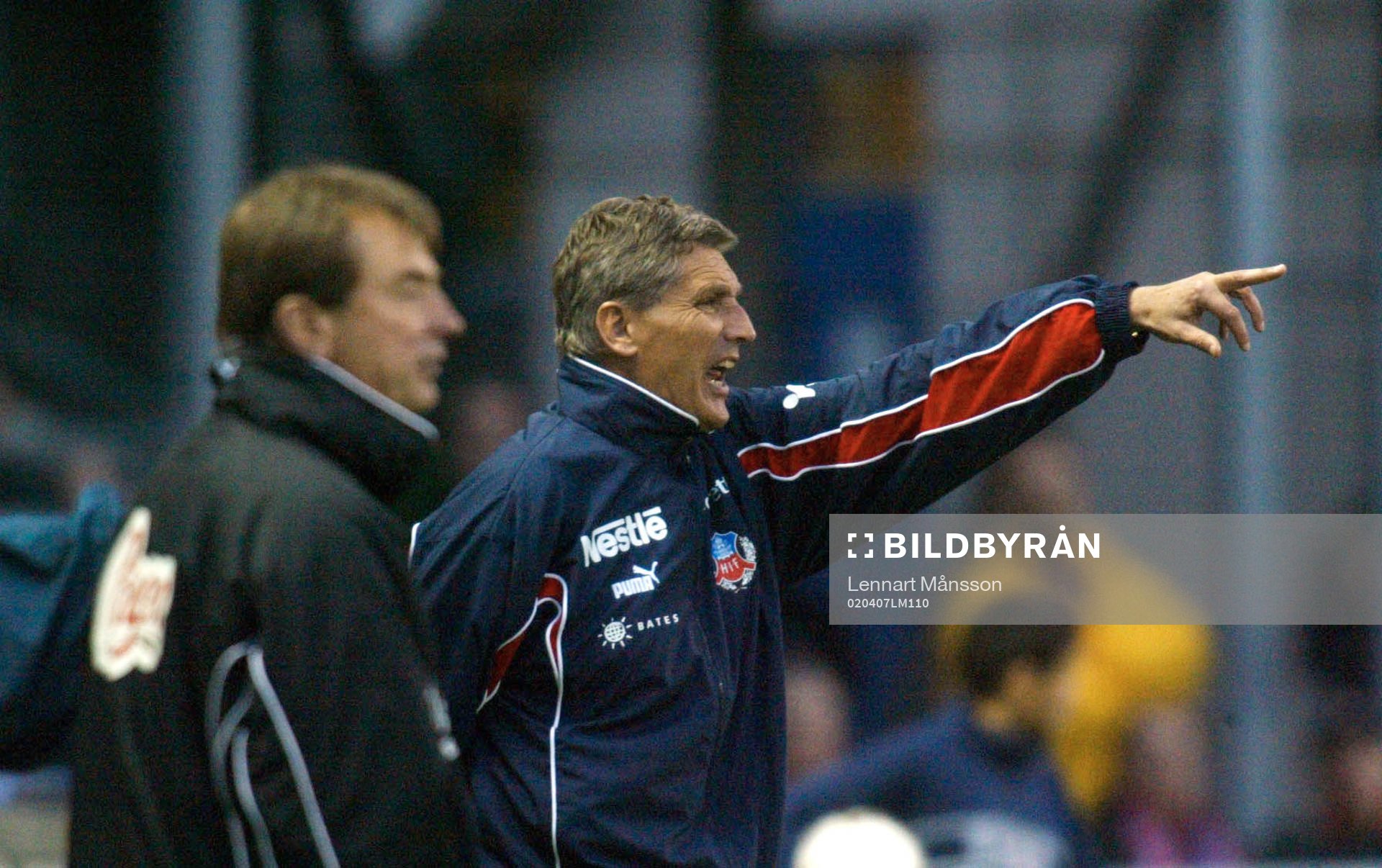 Sören Cratz, tränare Helsingborg och Tom Prahl, tränare