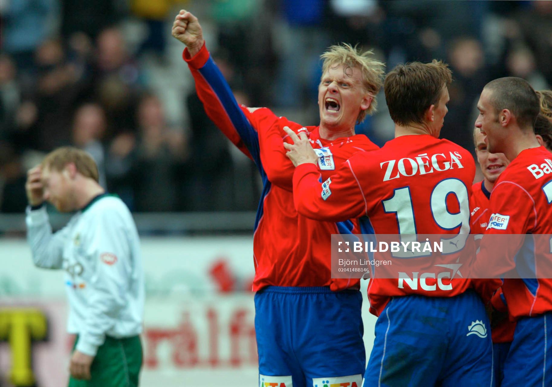 Ulrik Jansson, vrålar ut sin glädje