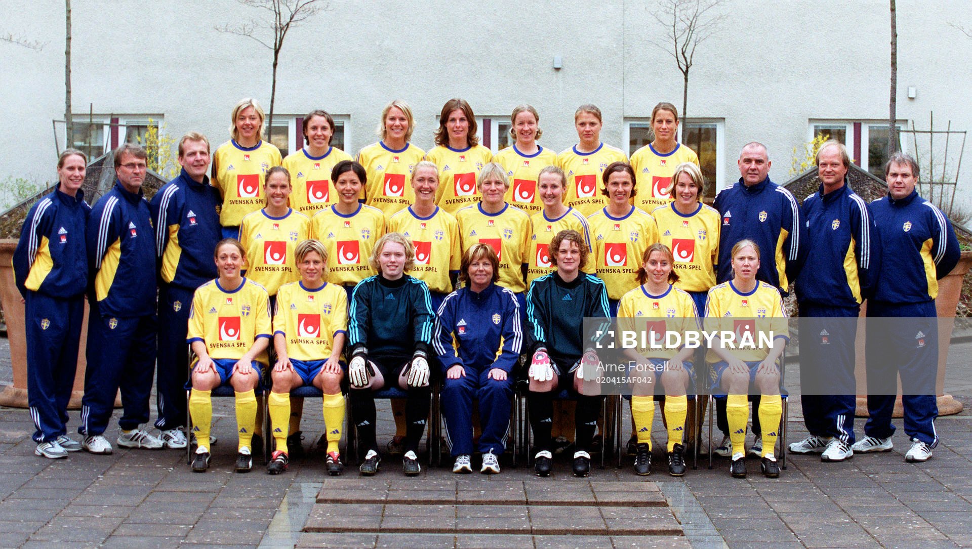 Fotboll. Dam. Lagbild