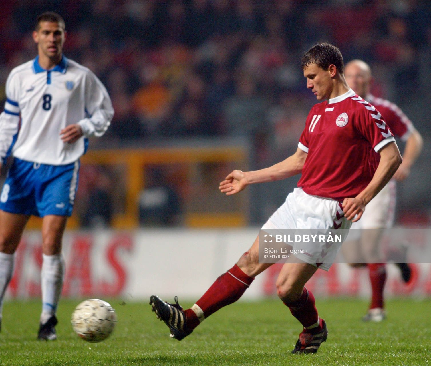 Fotboll, landskamp, Danmark - Israel, Ebbe Sand, Danmark