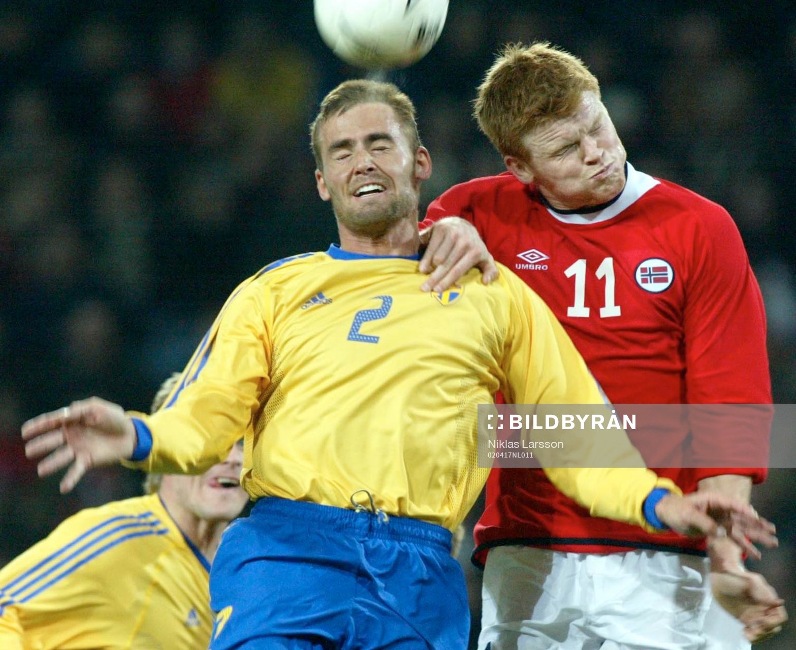 Olof Mellberg och Jon-Arne Riise