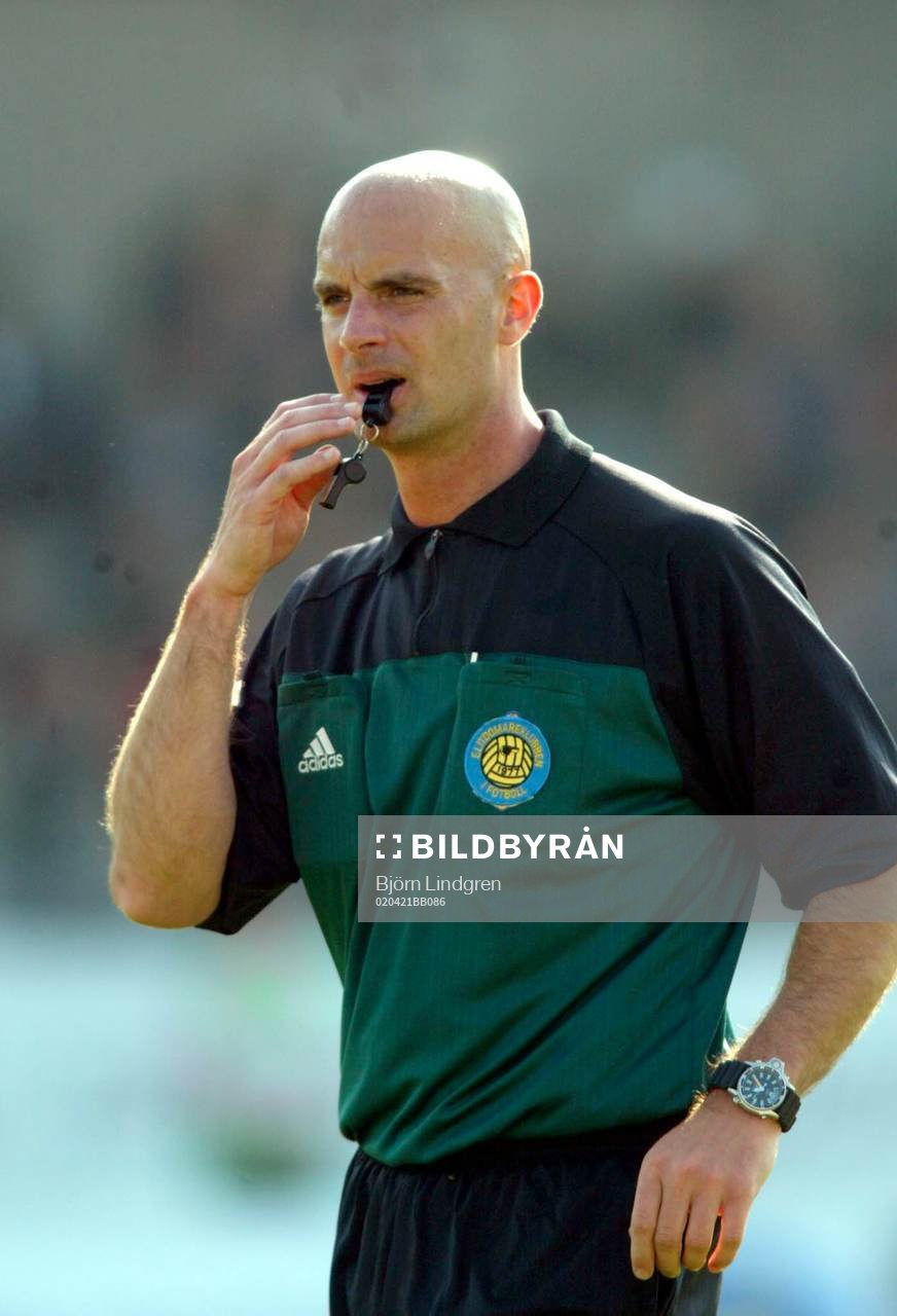 Fotboll, Allsvenskan, domare Stefan Johannesson