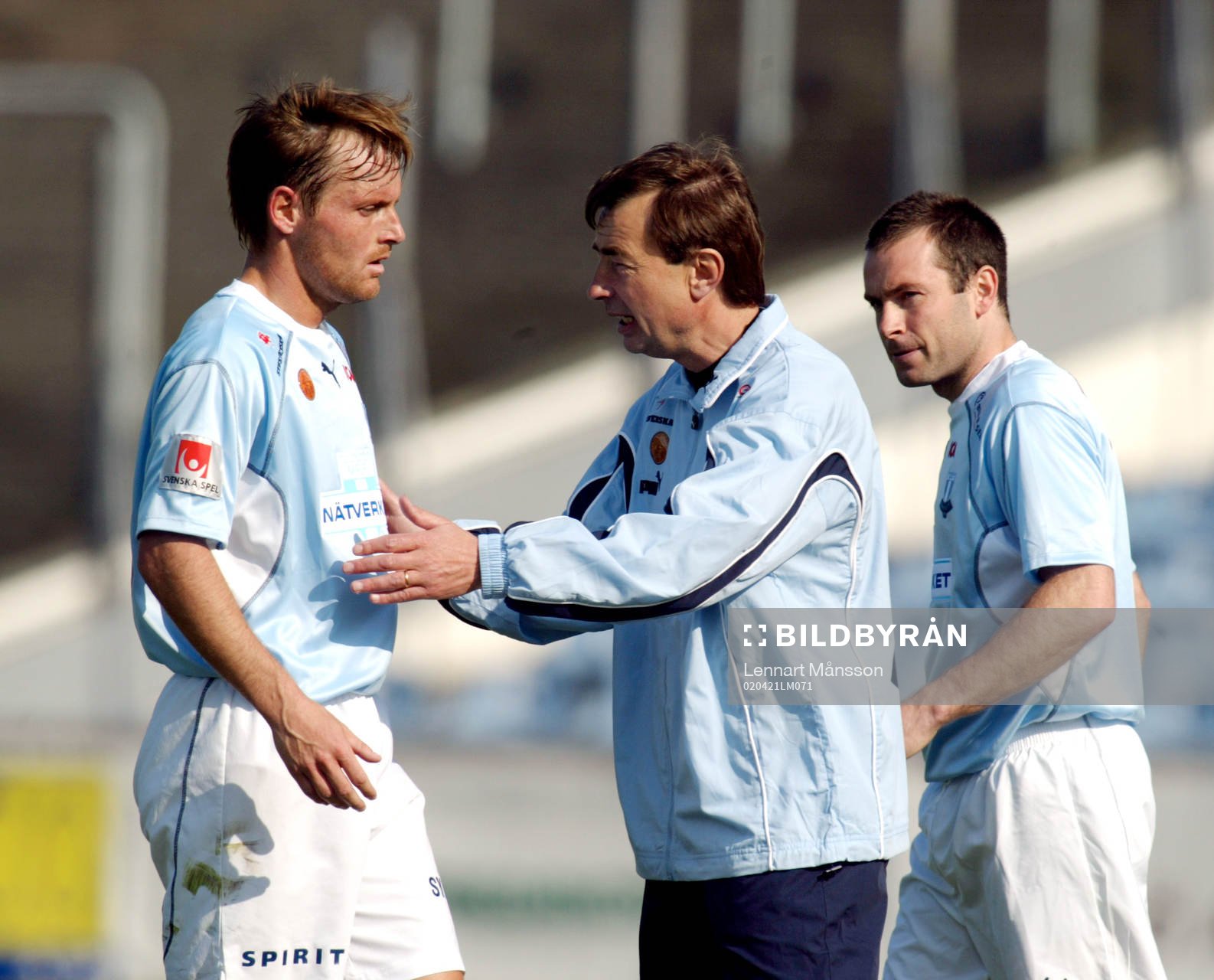 Tom Prahl, tränare och Brian Steen Nielsen, Malmö FF