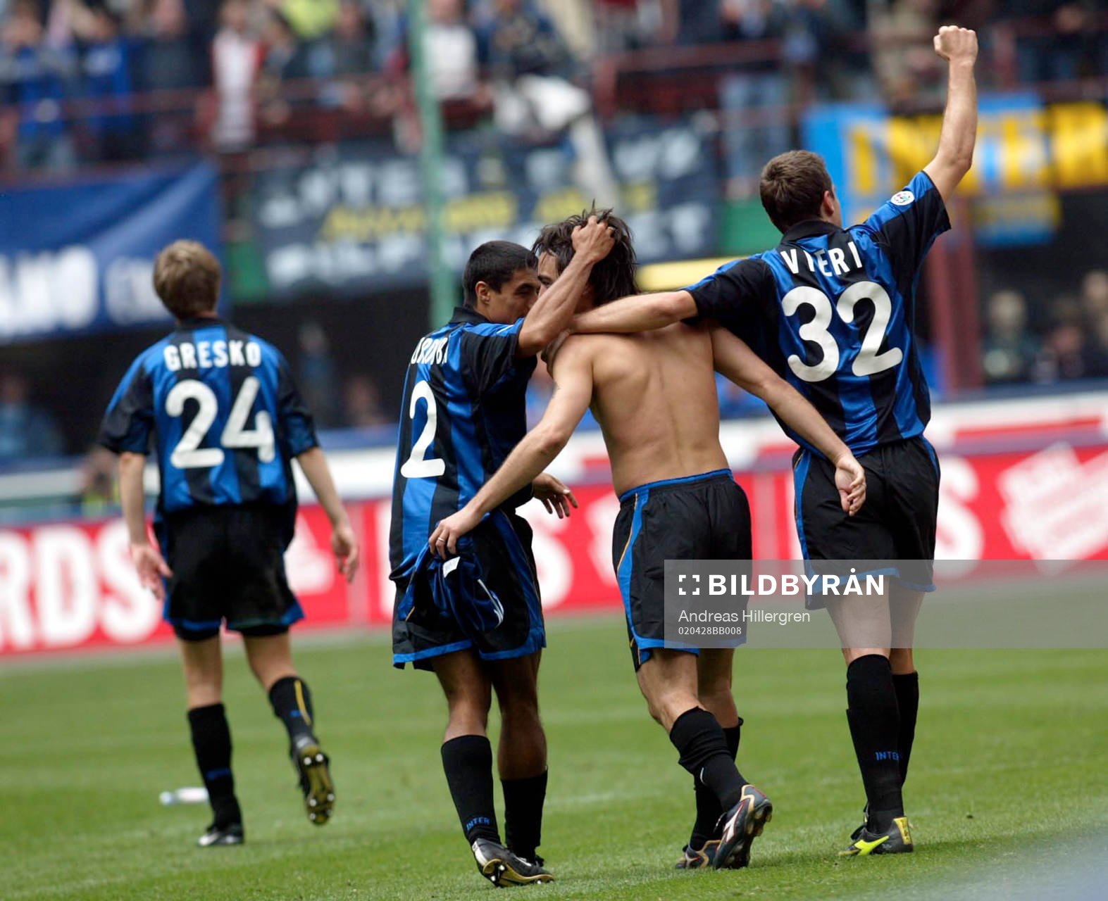 Alvaro Recoba, Ivan Cordoba och Christian Veri, Inter