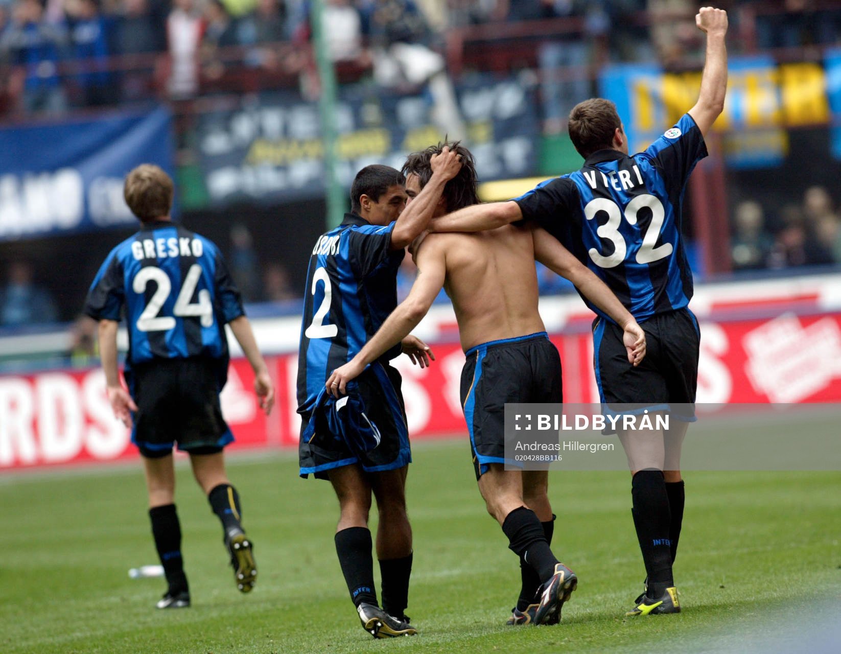 Fotboll, Serie A, italiensk, Italienska ligan, Inter, jubel
