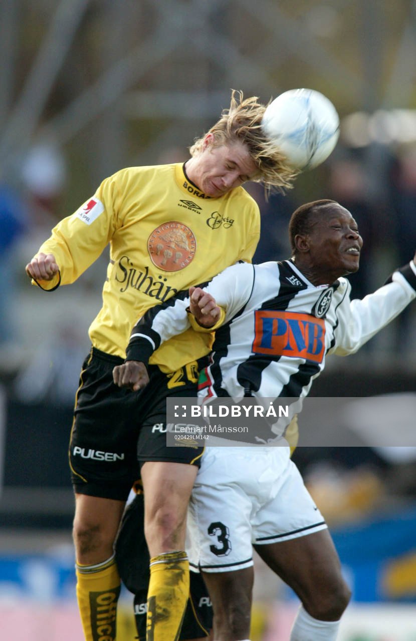Andreas Drugge, Elfsborg och Afo Dodoo, Landskrona. Nick,