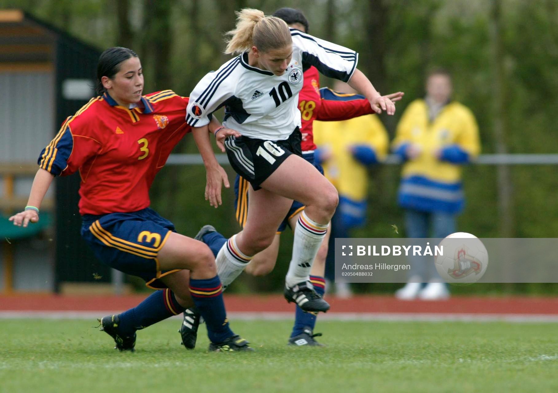 dam EM, F19, Spanien - Tyskland, Saica Gonzalez Villegas,