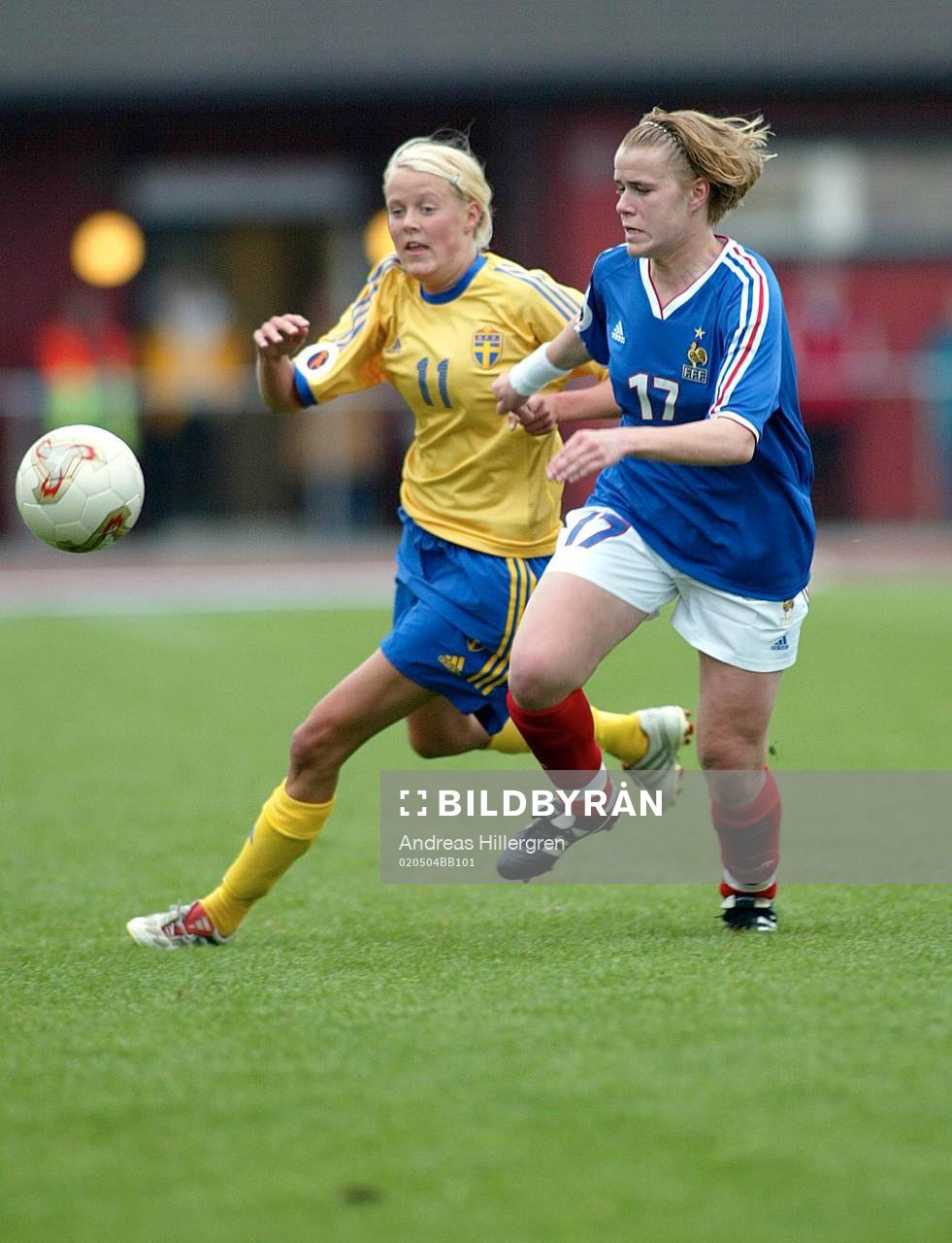 dam EM, Sverige - Frankrike, Josefine Öqvist, Sverige och