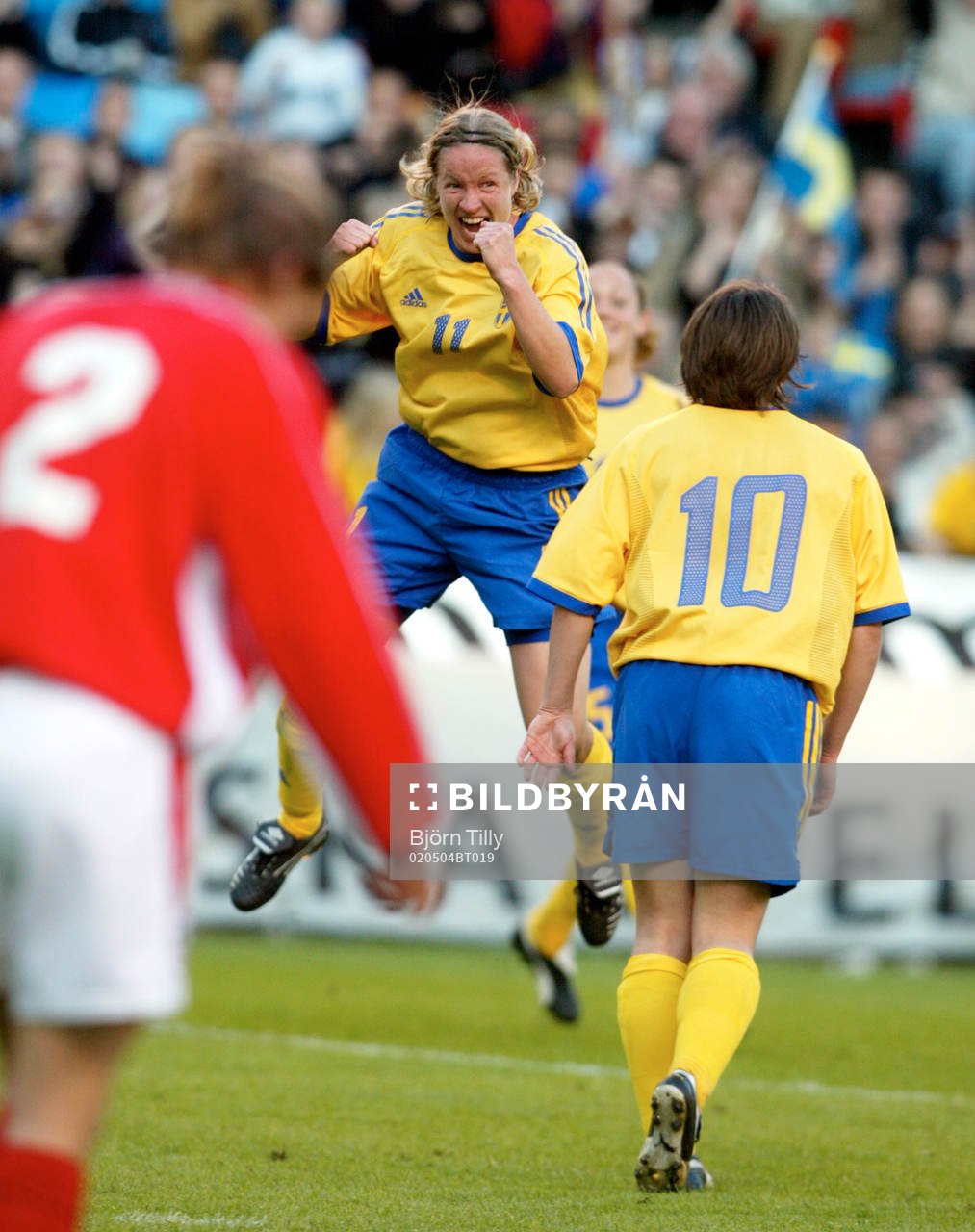 Tvåmålsskyttarna Victoria Svensson och Hanna Ljungberg,