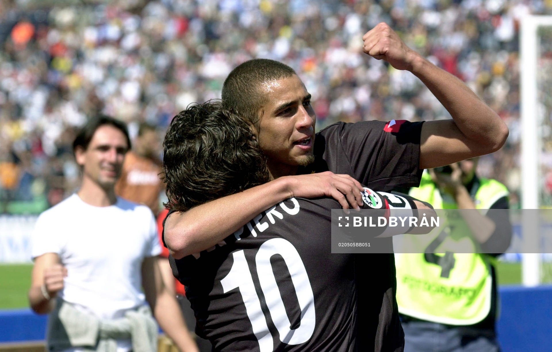  Jubel, glädje, Tereseguet och Del Piero, Juventus.